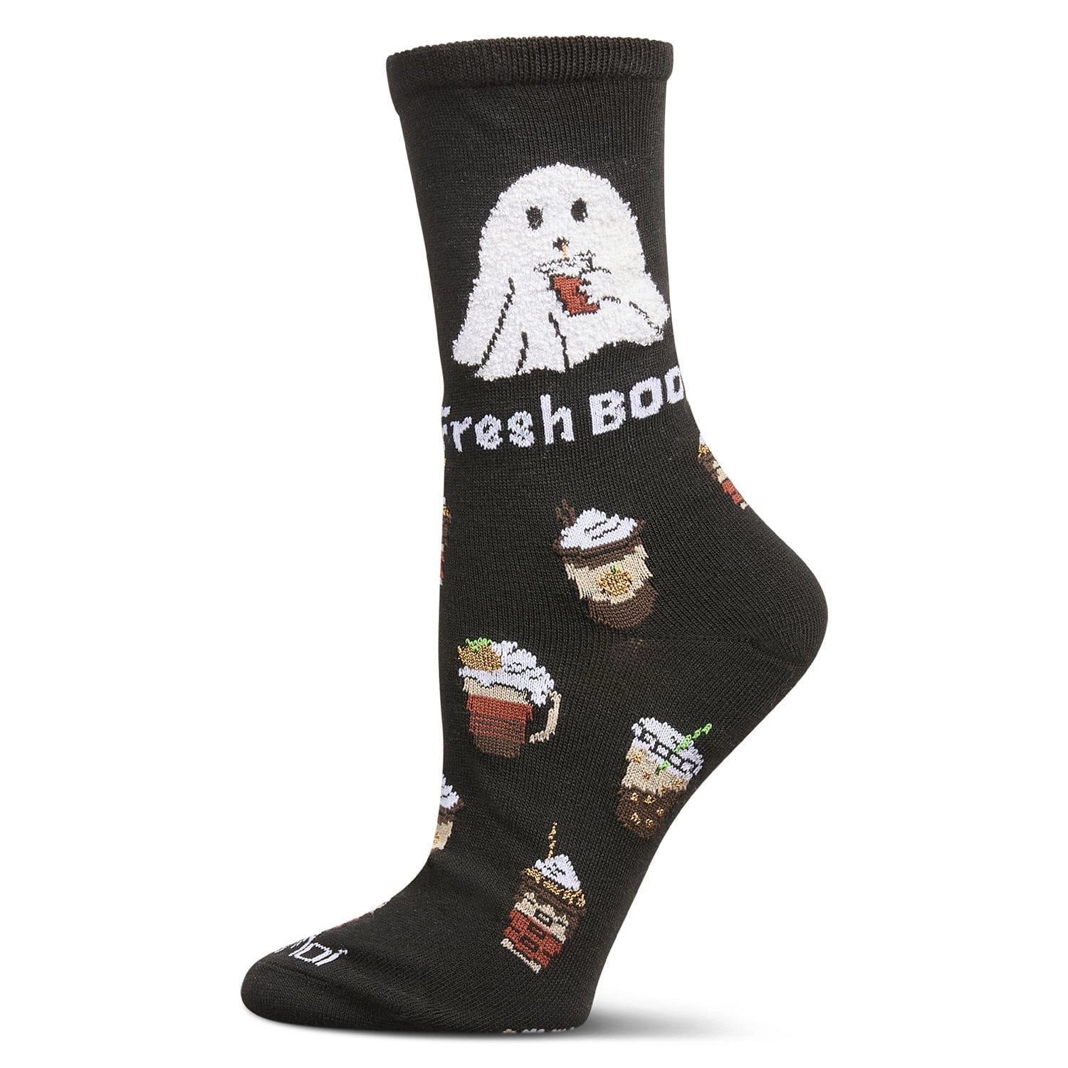 MeMoi Women's Fresh Boo Holiday Crew Socks