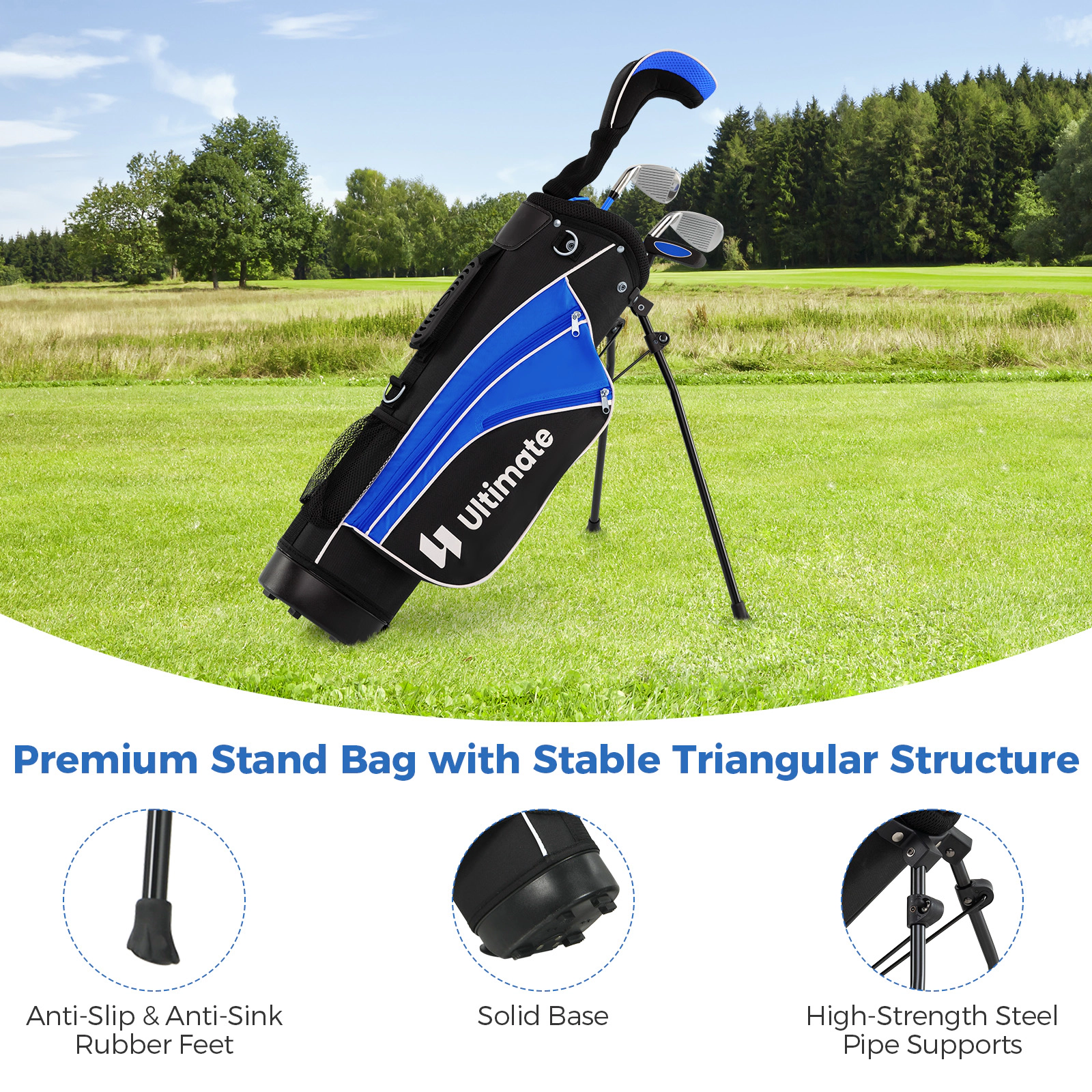 LJG Complete Golf Club Set for Children Age 11-13
