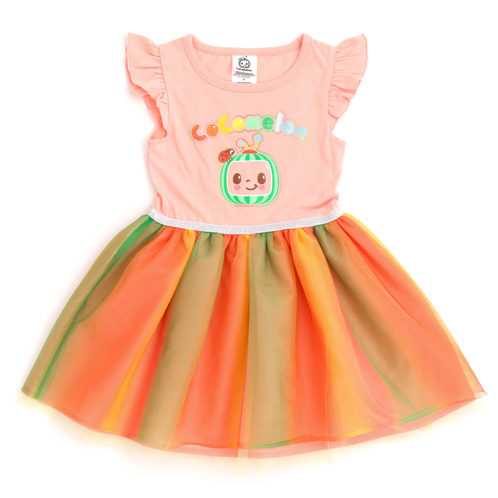 Cocomelon Girls' Glitter Tutu Dress