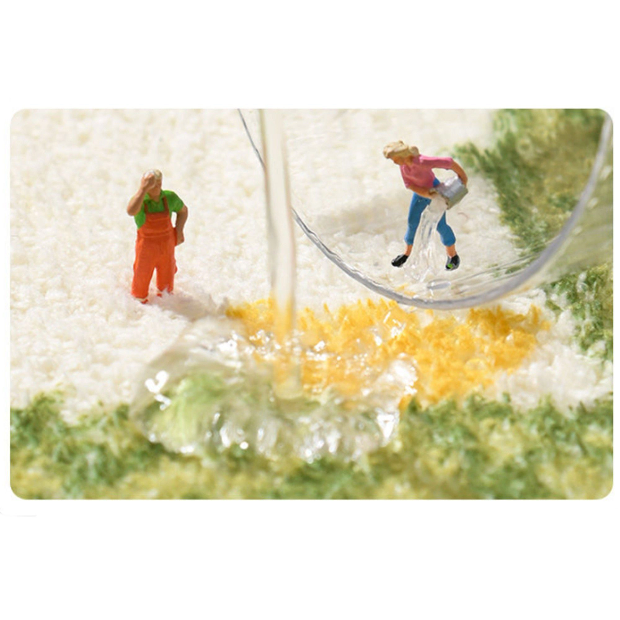 Alilang Unisex Plush Absorbent Half Moon Bathroom Floor Mat with Daisy Graphic and Text Detail Soft Bath Rug for Tub
