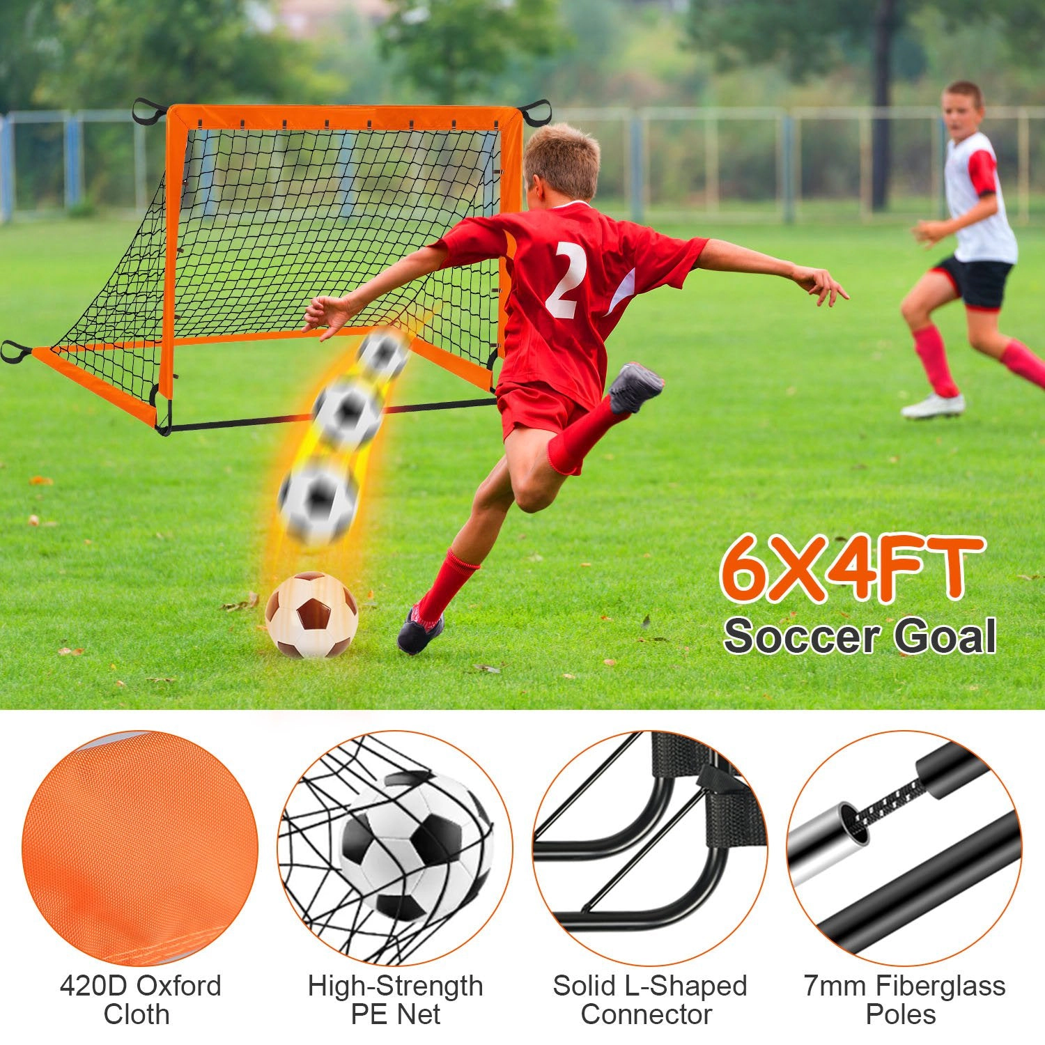 GBruno Soccer Goals Training Set With Agility Ladder