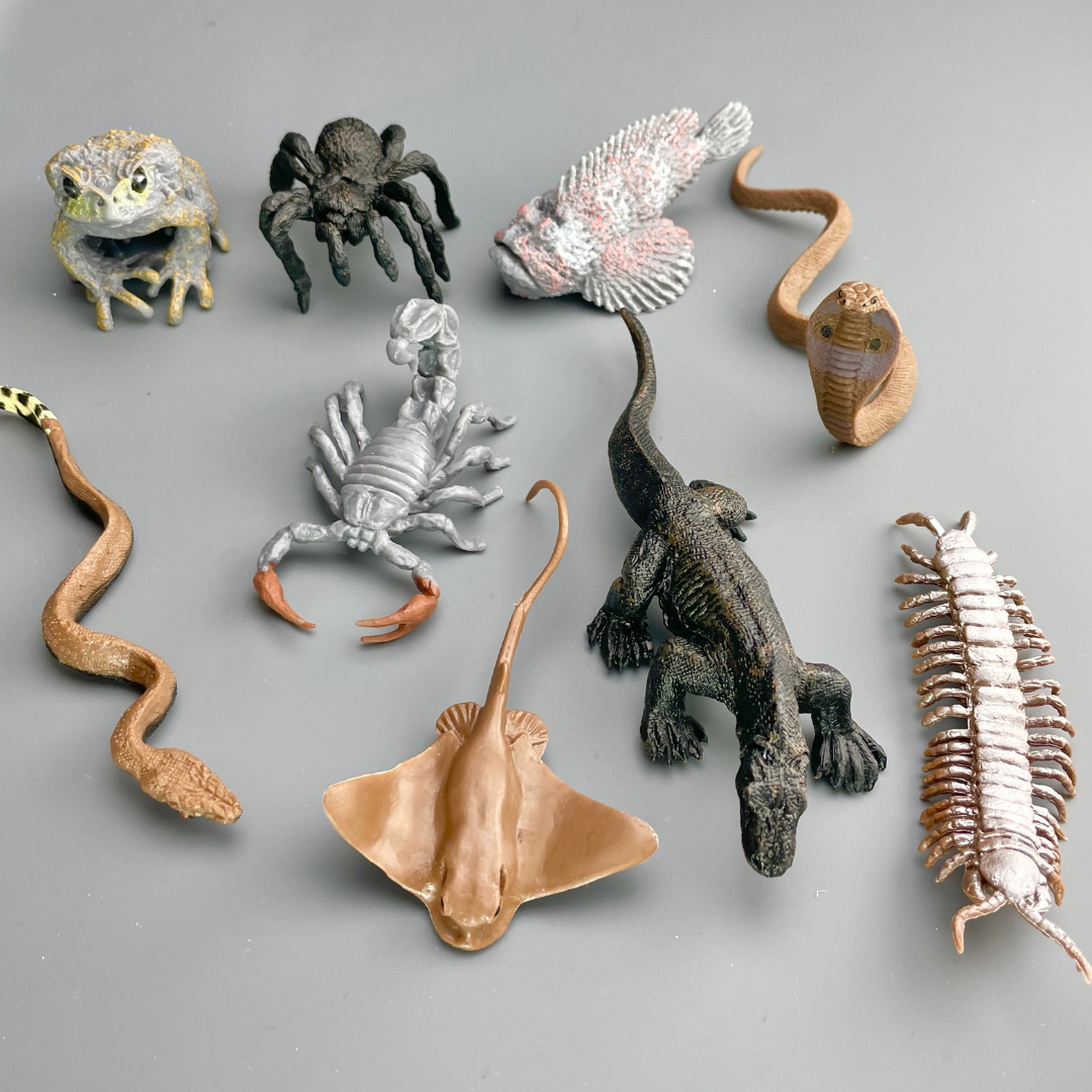 Safari Ltd. - Venomous Creatures TOOB - contains 9 Mini Figurines