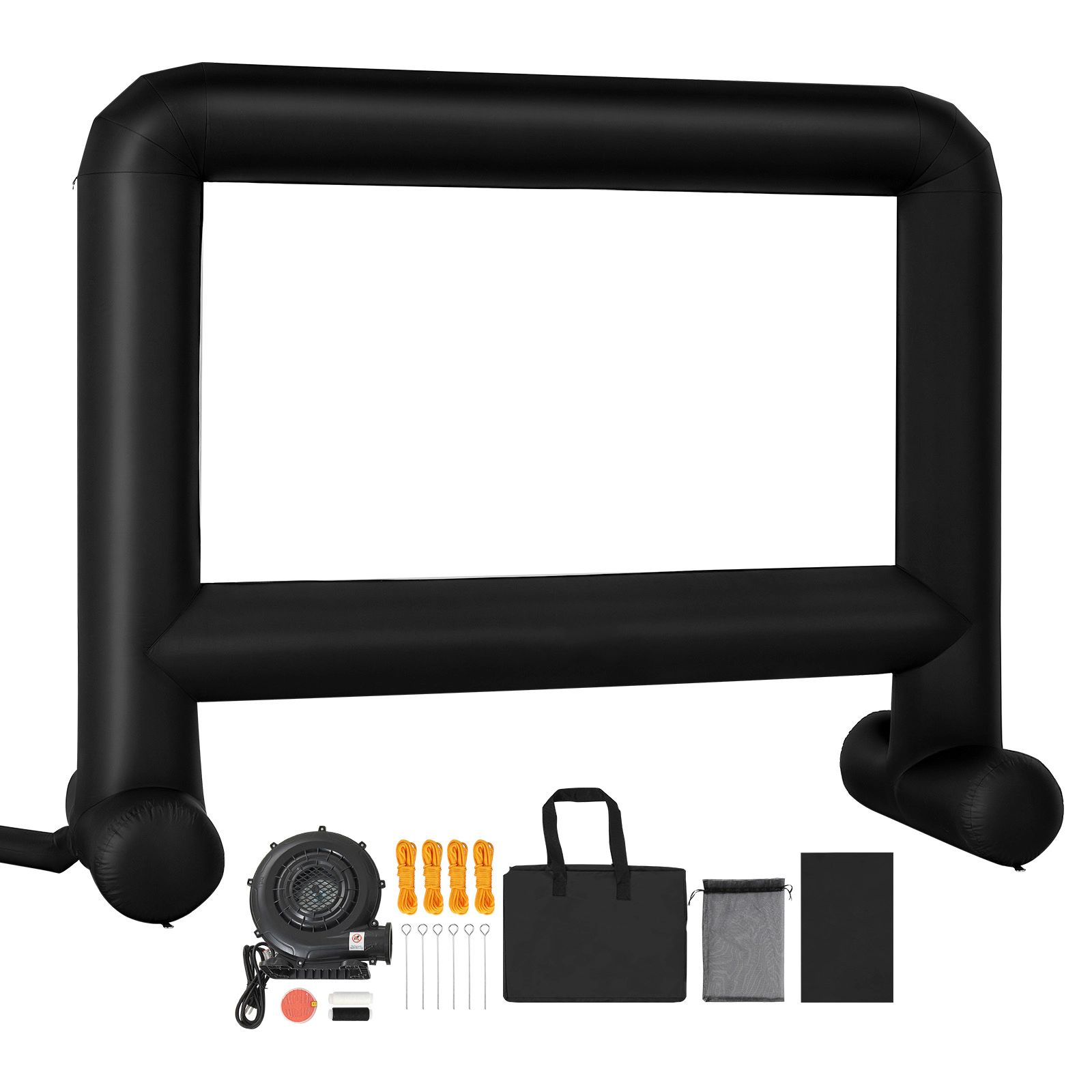 HONGGE Inflatable Projector Screen Inflatable Movie Screen Outdoor with Air Blower Projector Screen Oxford Fabric