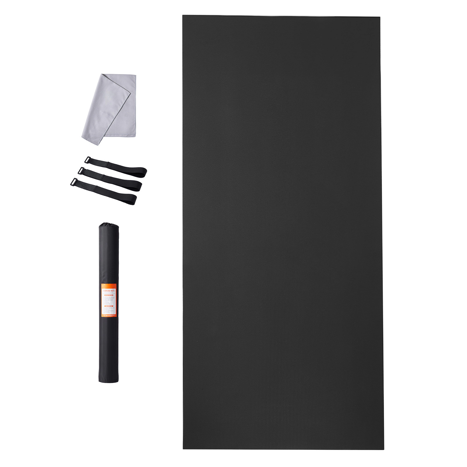 HONGGE XL Non-Slip Yoga Mat, 12x6 ft PVC Exercise Mat for 3-4 People, Home Gym Workout Mat with Carry Bag