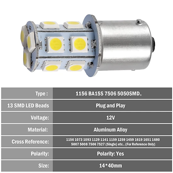 GBruno 20-Piece LED Trailer Light Bulb Set