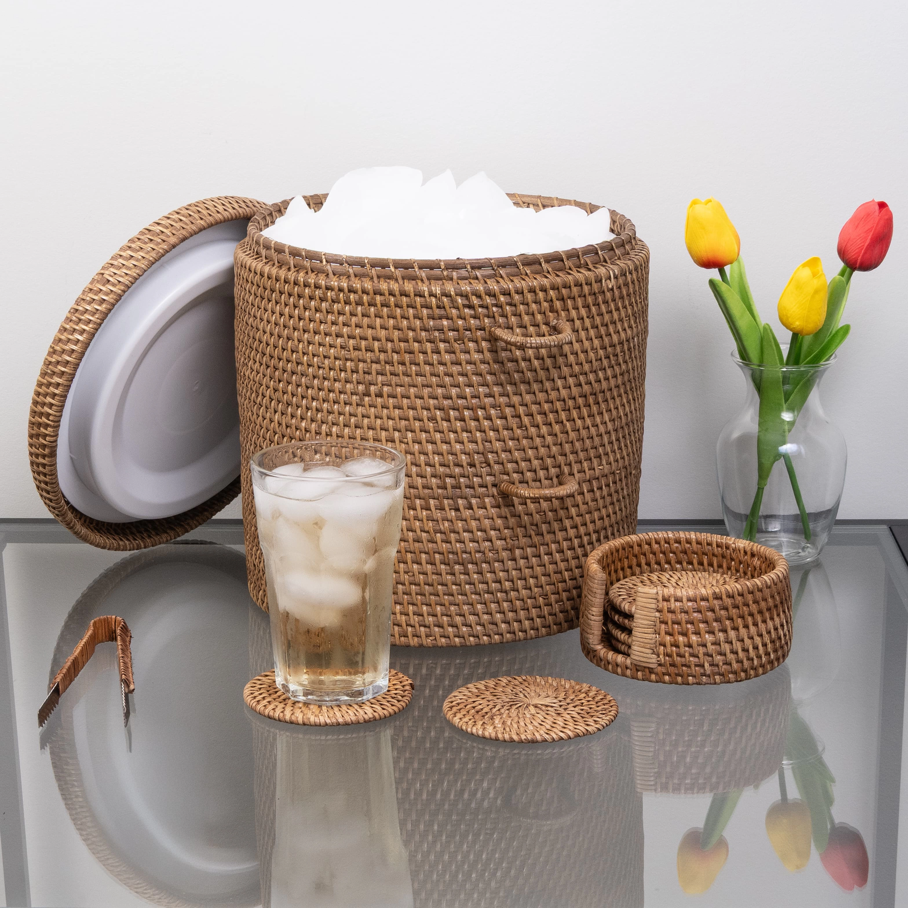 Saboga Home™ Ice Bucket with Tongs