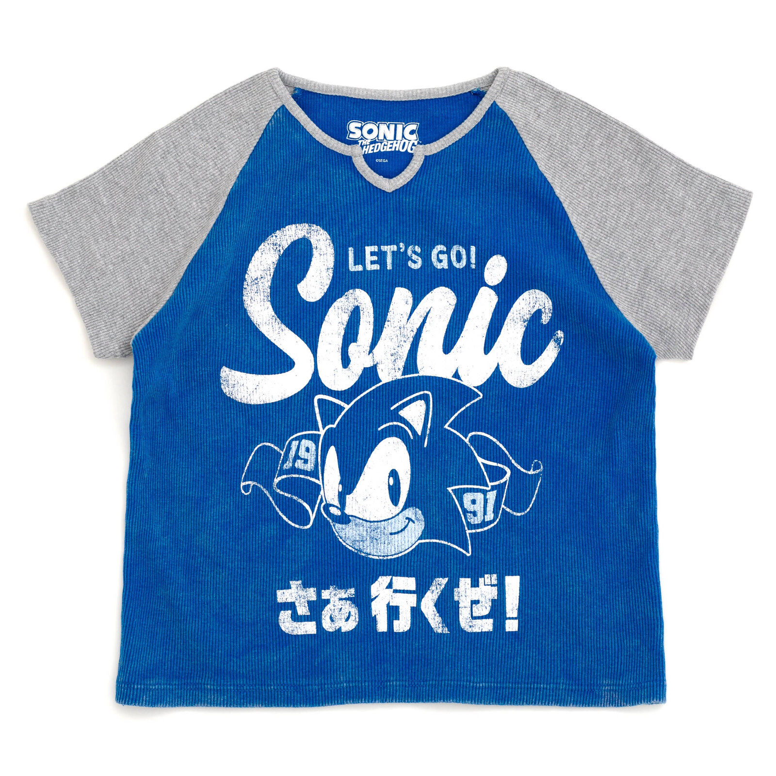 SEGA Sonic the Hedgehog Girls' Short Sleeve T-Shirt