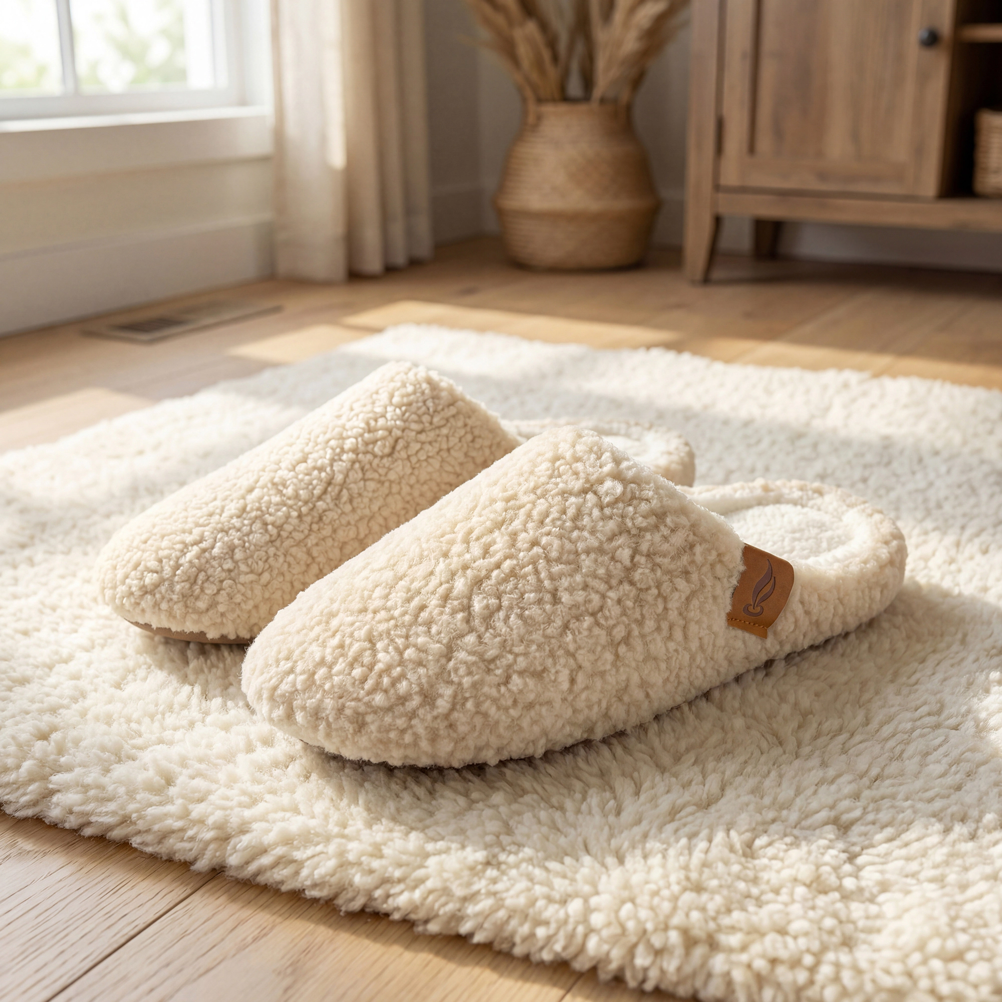 BLISSFUL STEP Women's Warm Soft Comfy Fuzzy Slip-on House Slippers