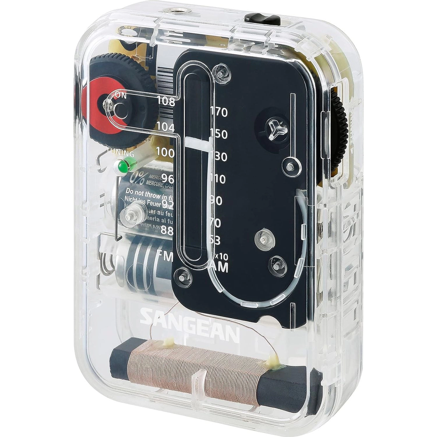 SANGEAN SR‑32CL Compact AM/FM Handheld Pocket Radio