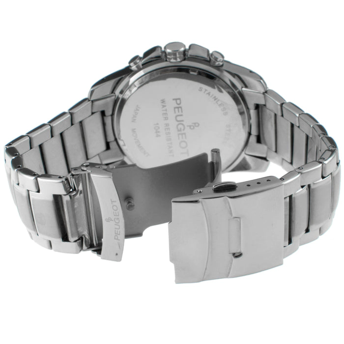 Peugeot Men's Decorative Chrono Sub-Dials Sports Watch with Calendar Window