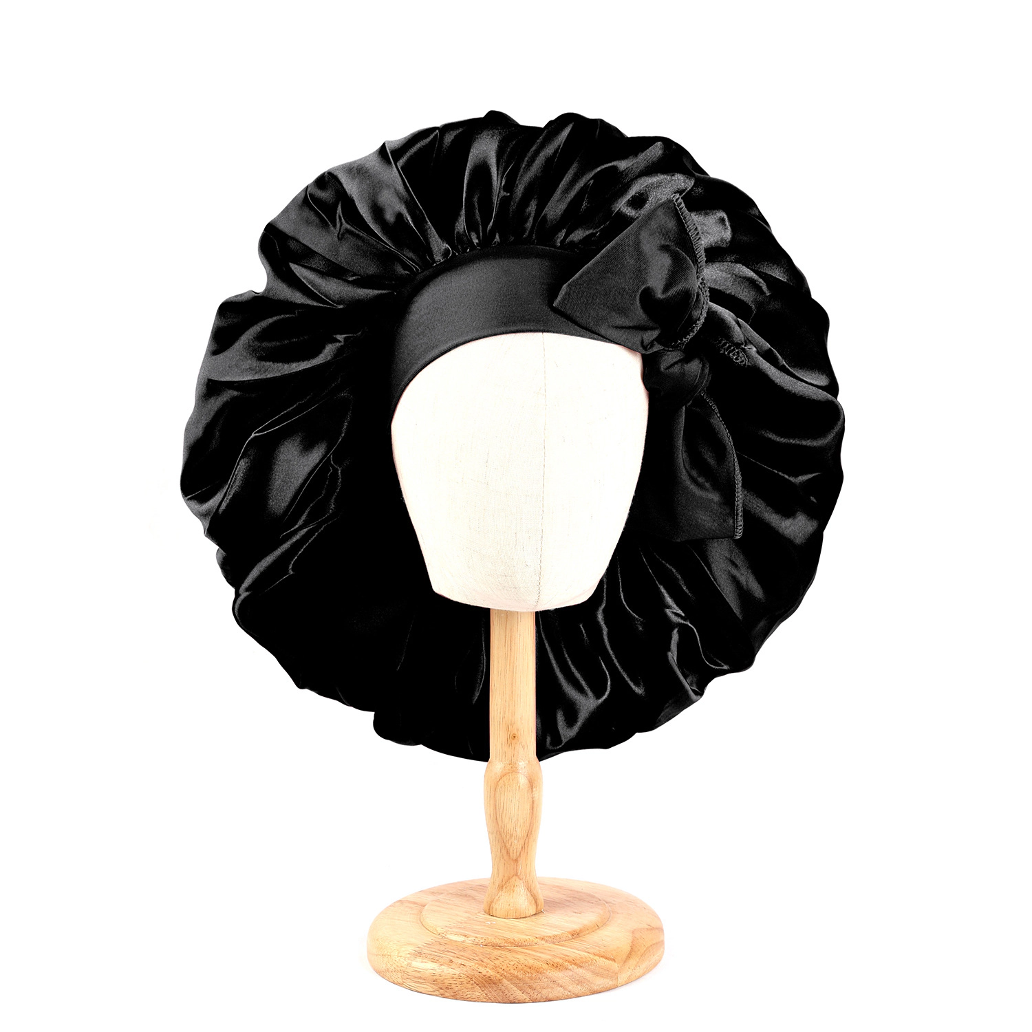 Wardrobe Whimsy Women's Silk Bonnet for Sleeping Satin Lined Hair Twist Elastic Band