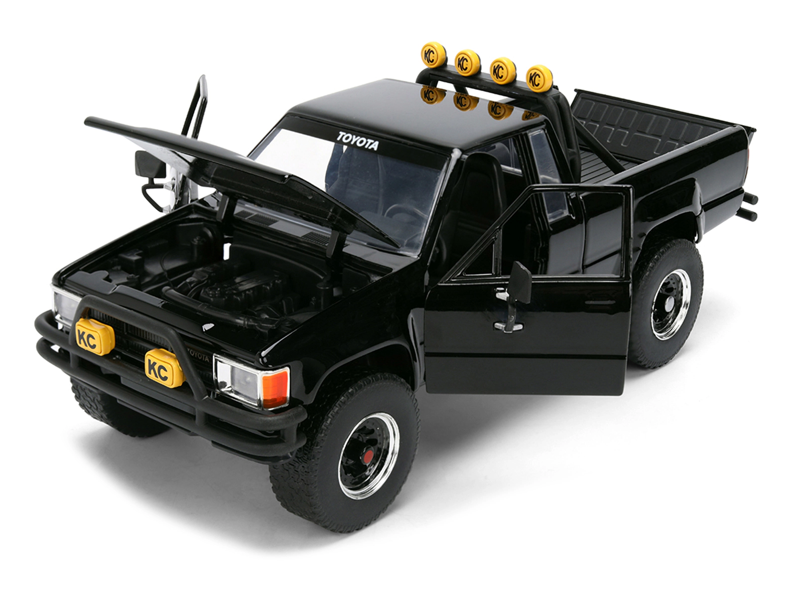 Toyota 1985 SR5 Pickup Truck 1/24 Diecast Black Marty Skateboard BTTF