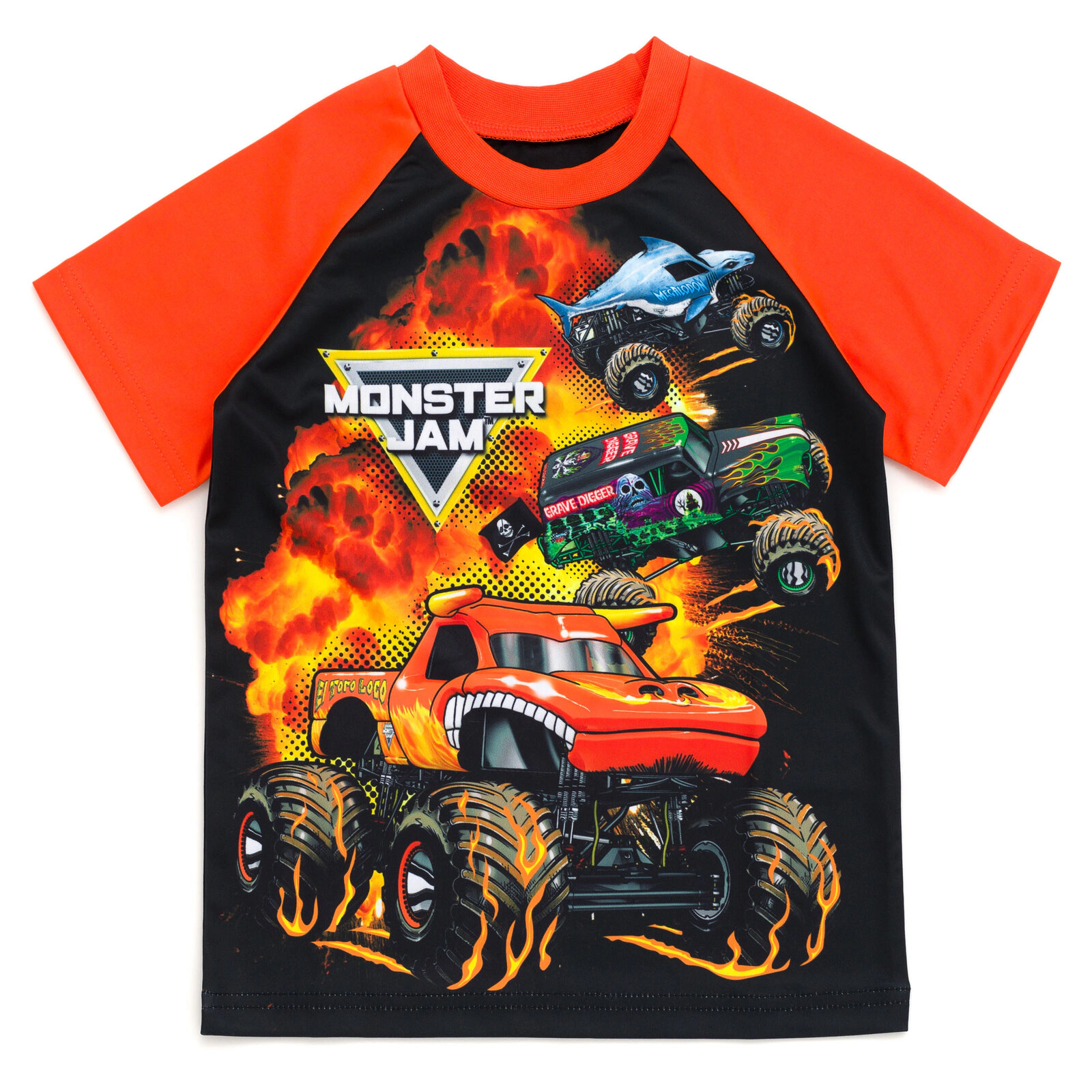 Monster Jam Boys' Athletic T-Shirt Tank Top and Shorts Set