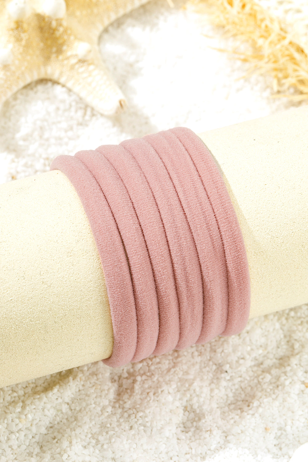Threaded Pear Women's Peach Blossom Solid Hair Tie