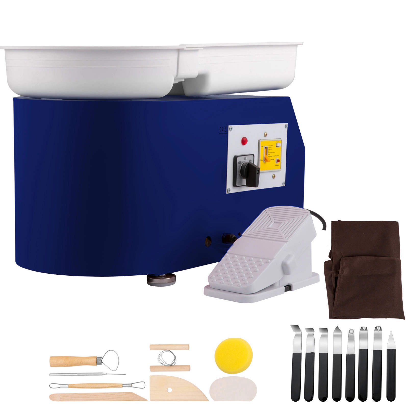 HONGGE Pottery Wheel Forming Machine with Pedal Art DIY Clay for