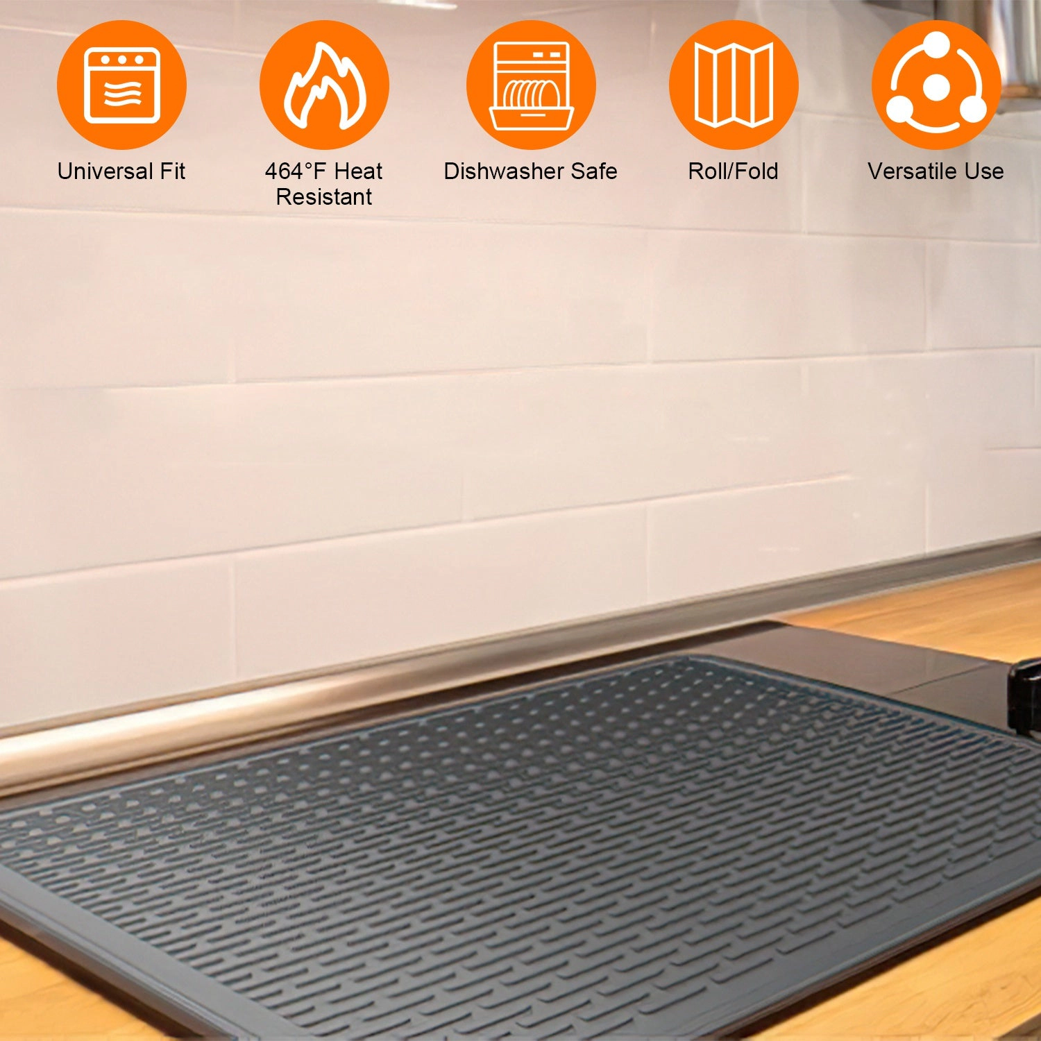 GBruno Heat Resistant Silicone Stove Top Cover 20 In