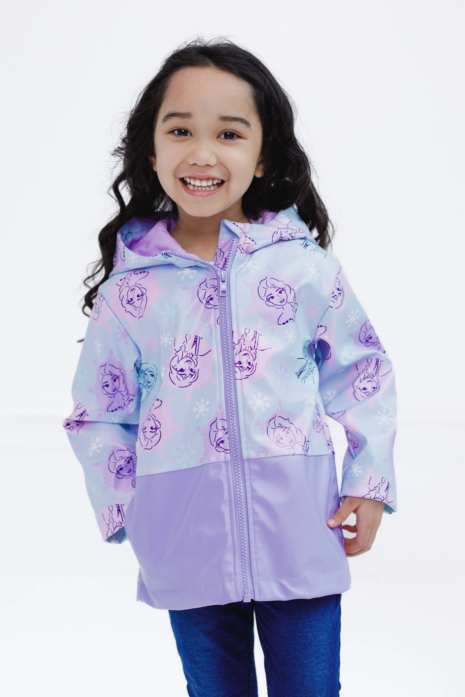 Disney Frozen Girls' Hooded Rain Jacket