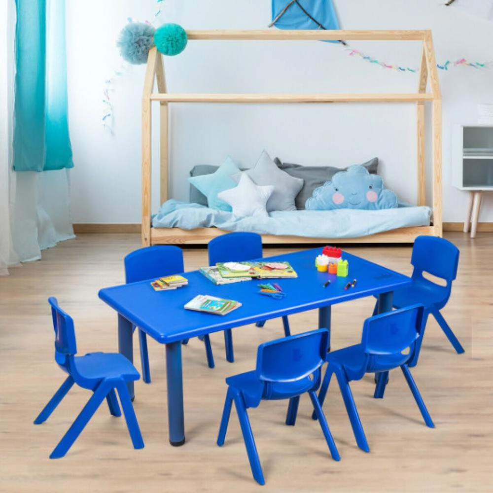 Hivvago 6-Pack Kids Plastic Stackable Classroom Chairs