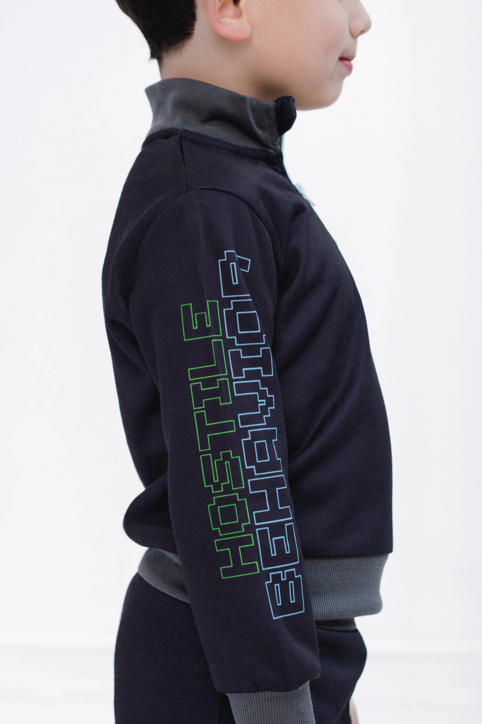 Minecraft Creeper Boys' Fleece Quarter Zip Sweatshirt and Pants Set