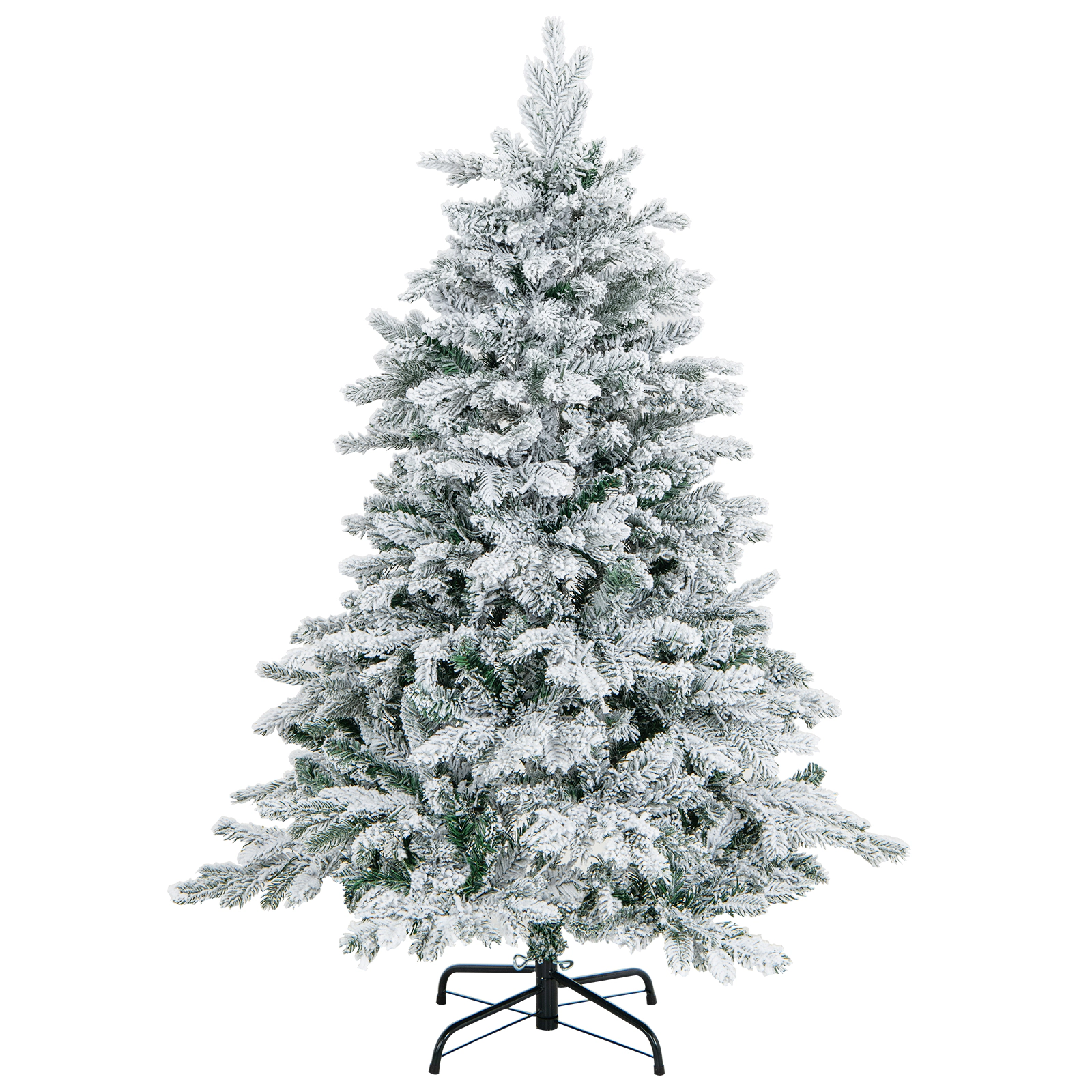 SlickBlue Snowy Artificial Christmas Tree with PE and PVC Branches