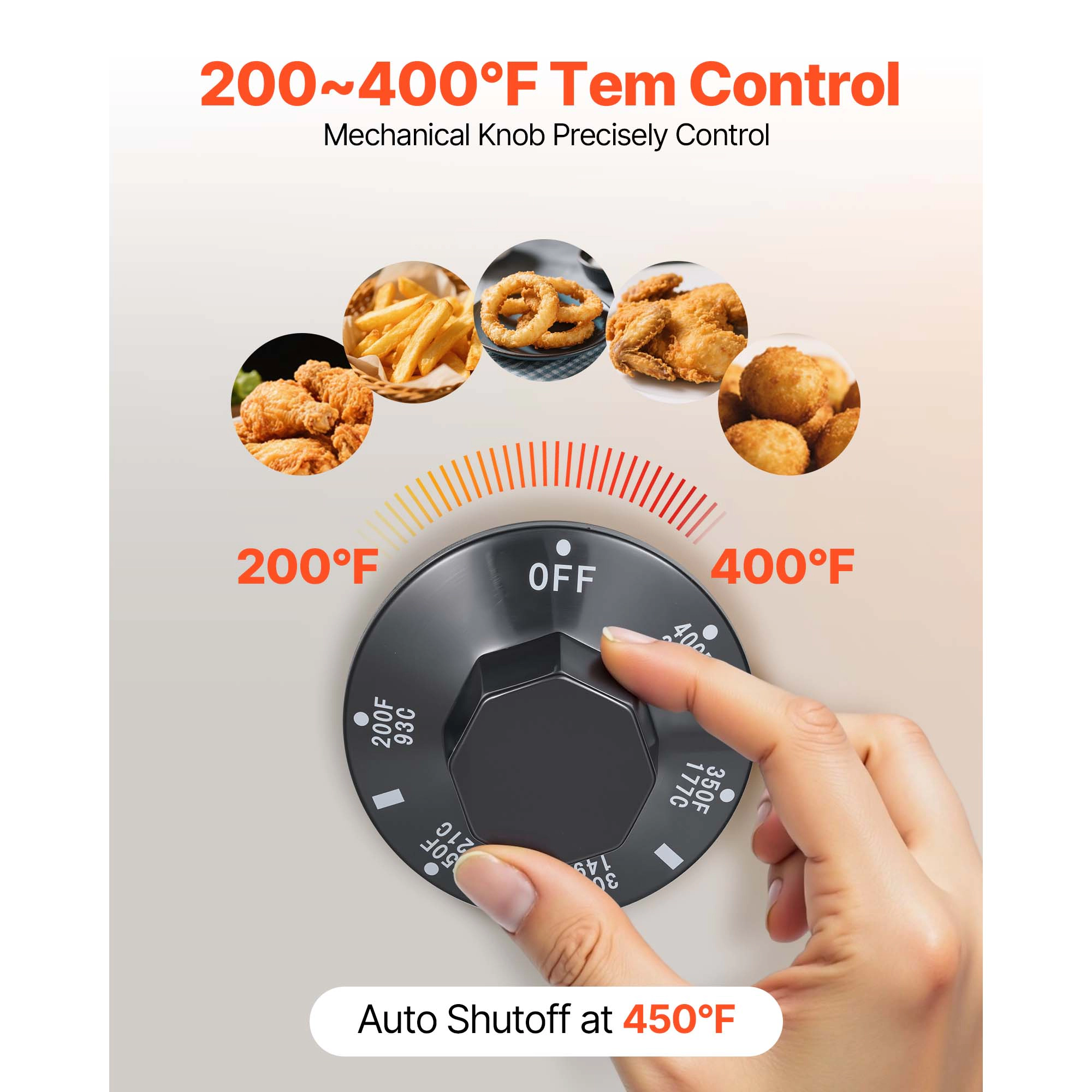 HONGGE Commercial Deep Fryer, 3-Burner Fryer for Restaurants