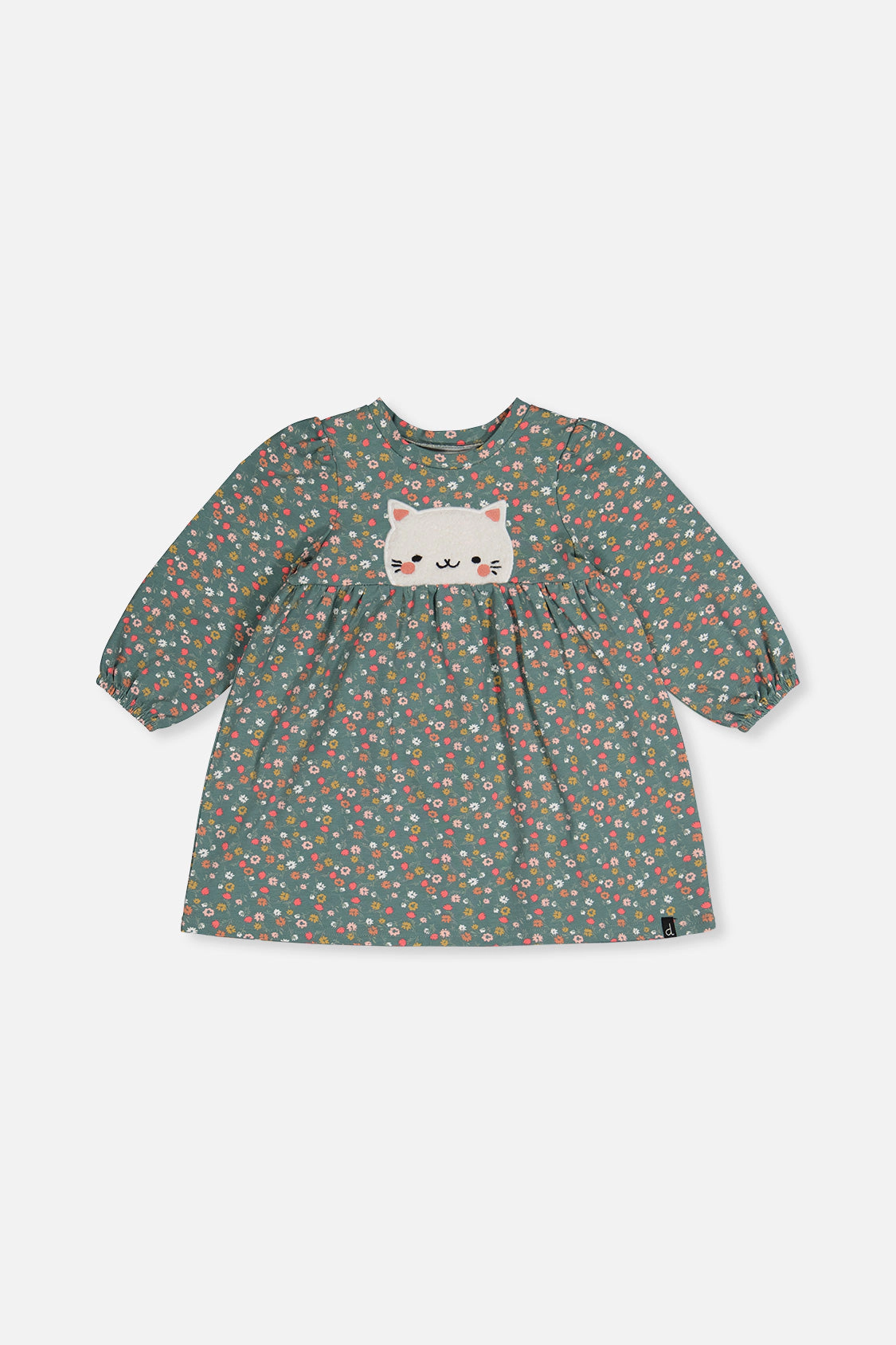 Deux par Deux Girls Organic Cotton Floral Print Dress