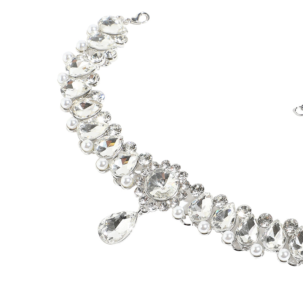 SOHI Women's Party Stone Statement Necklace
