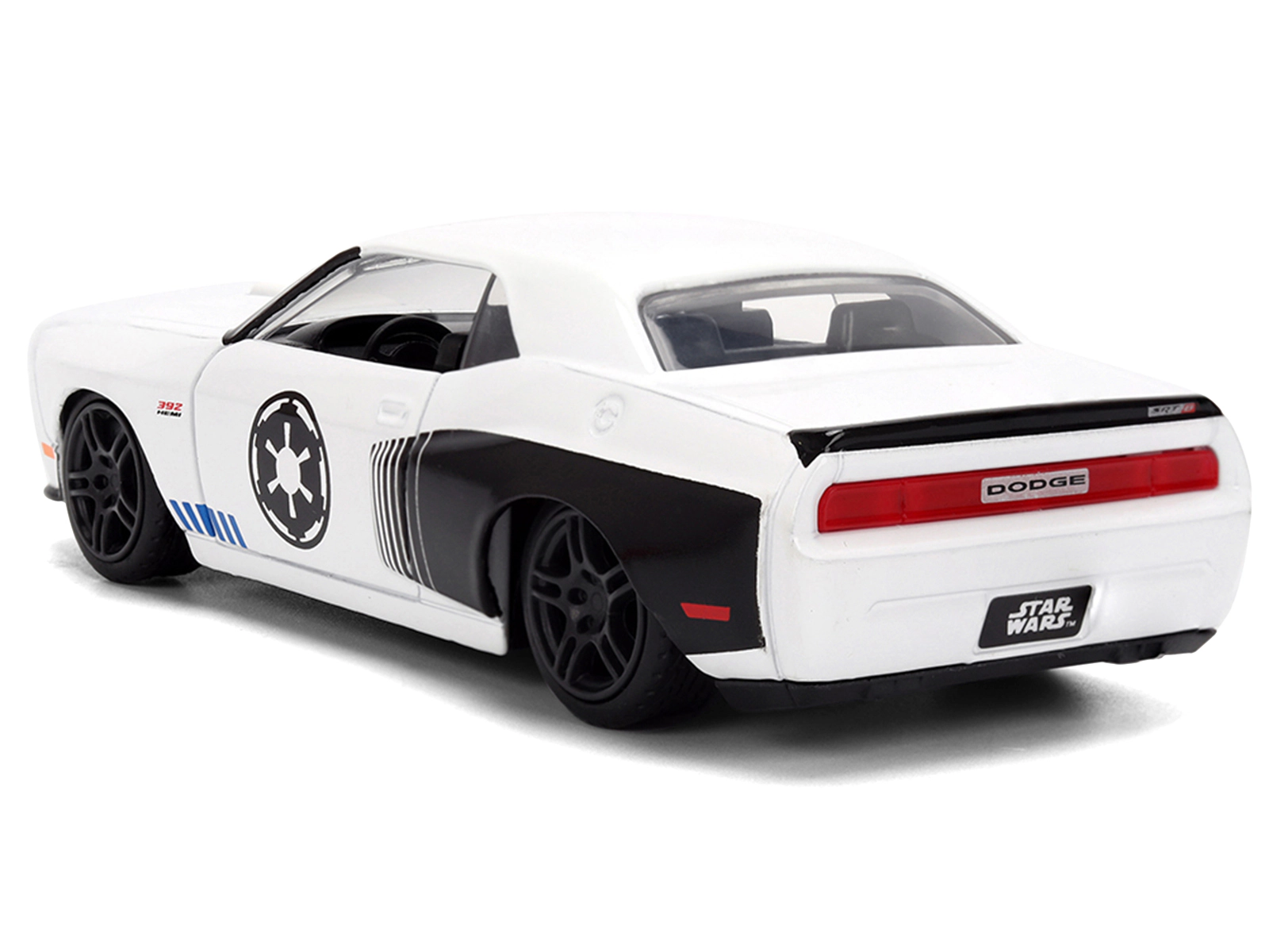 Jada 2012 Dodge Challenger SRT8 "Stormtrooper" Livery White with Graphics "Star Wars" Franchise "Hollywood