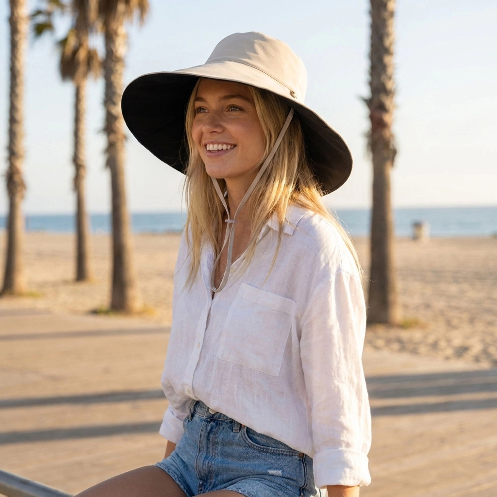 Anna-Kaci Women's Reversible Wide Brim Sun Hat