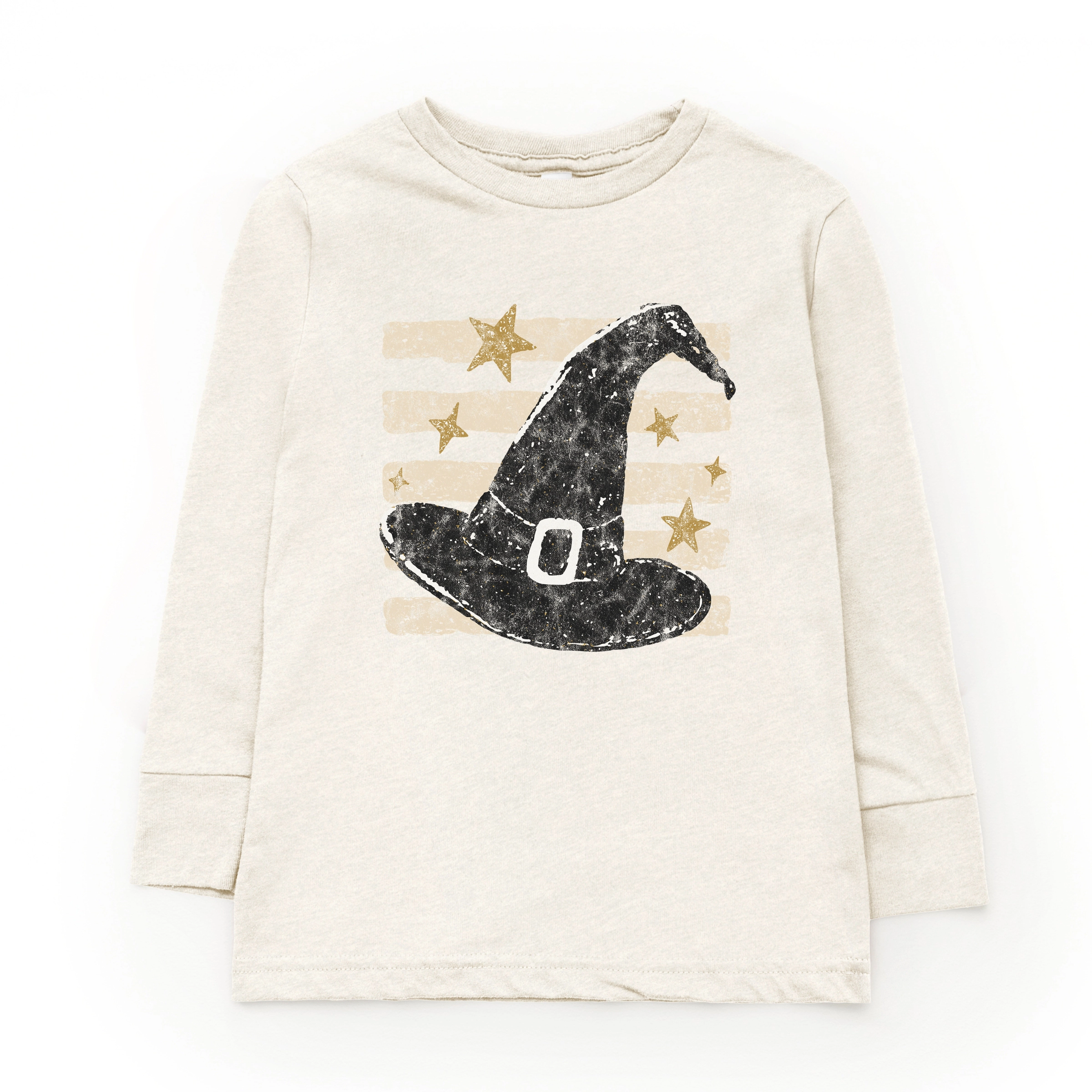 The Juniper Shop - Youth Long Sleeve Graphic T-Shirt Witch Hat Stripes