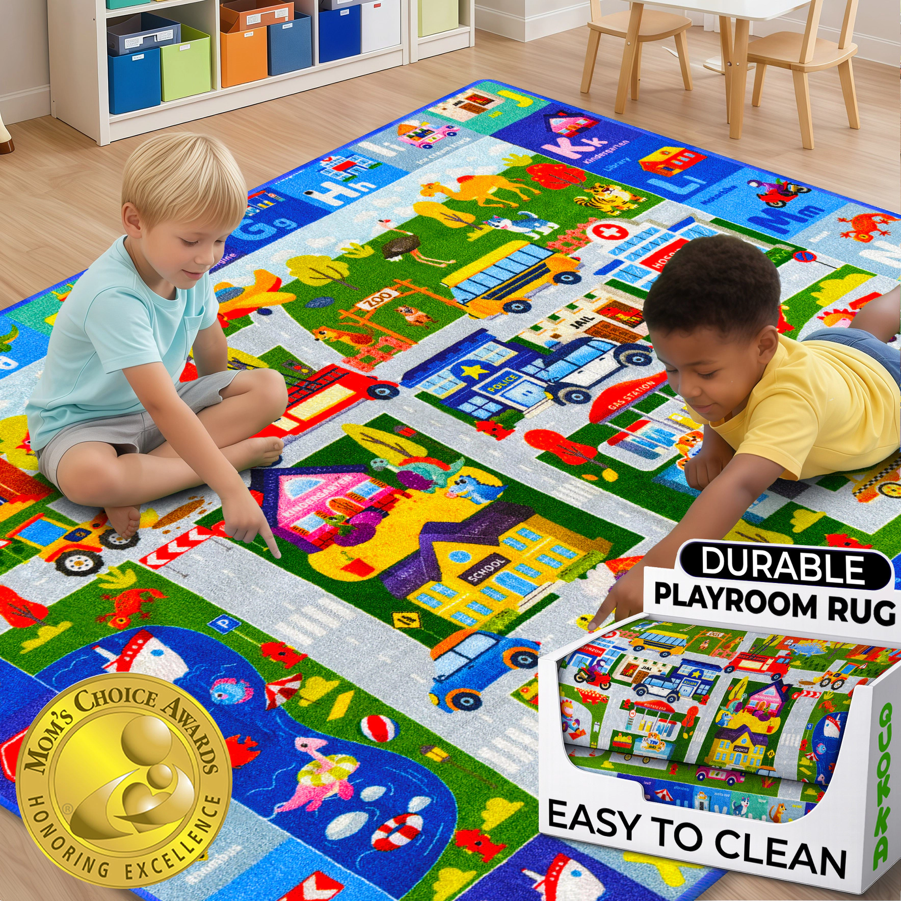 QUOKKA Baby Mats for Playtime & Activities Babies 6-12 Months – Super Soft Floor Play Toddlers 1-3