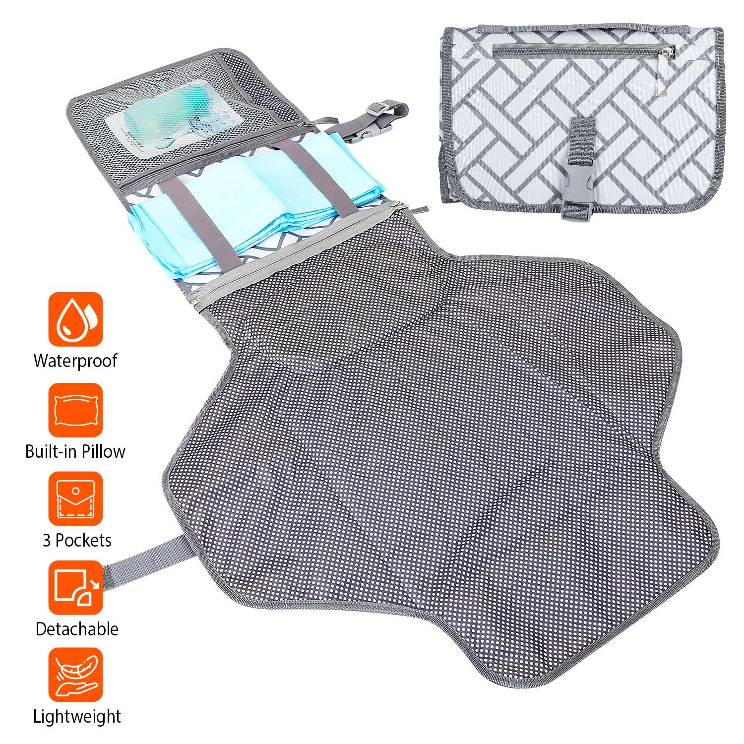 GBruno Kids' Kids' Foldable Waterproof Diaper Changing Pad