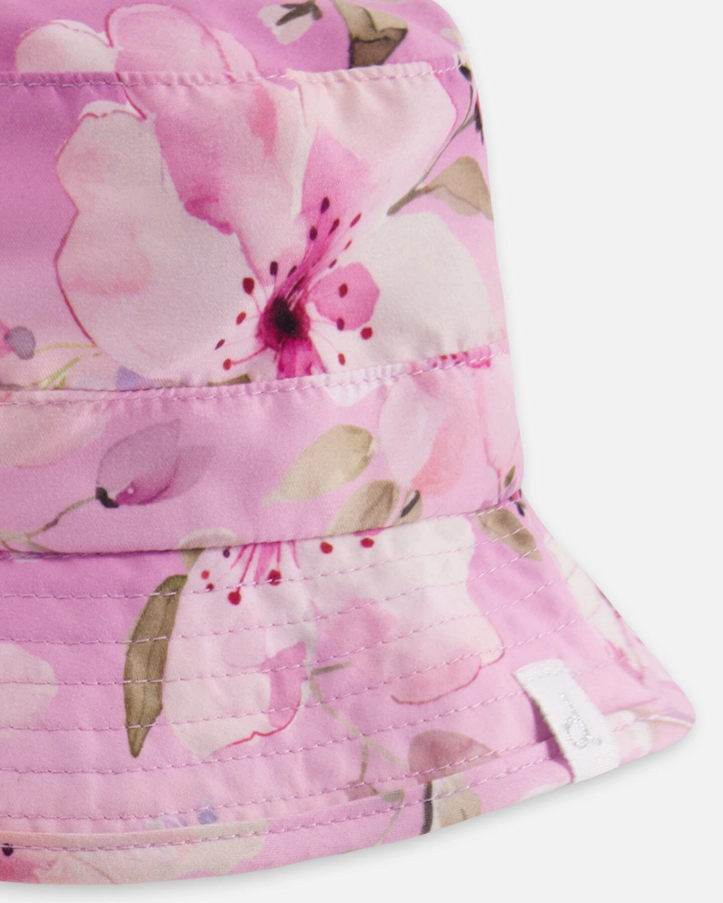 Deux par Deux Girls Beach Hat Flower Print