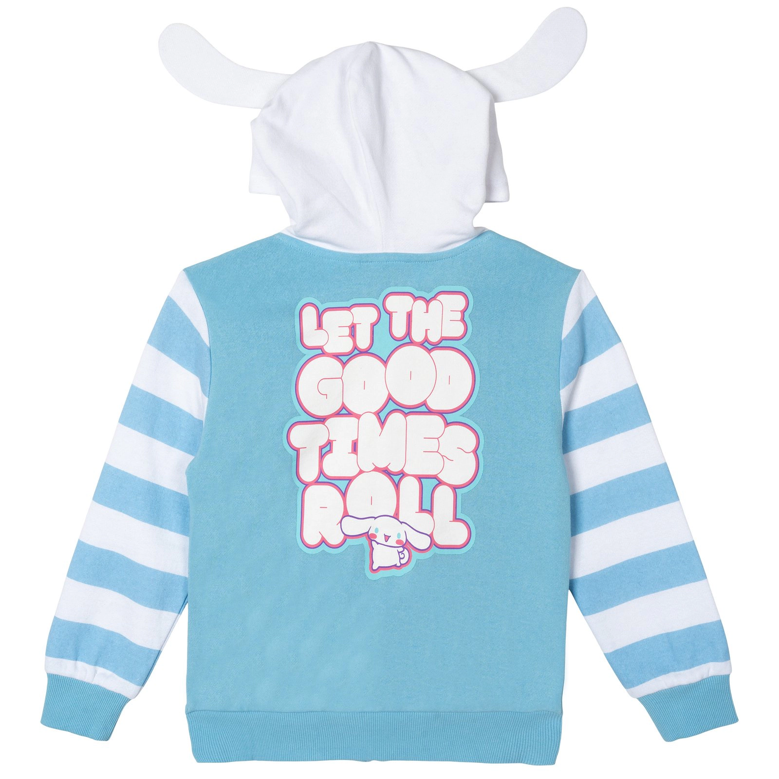 Hello Kitty Girls' Hooded Ears Fleece Zip-Up Hoodie