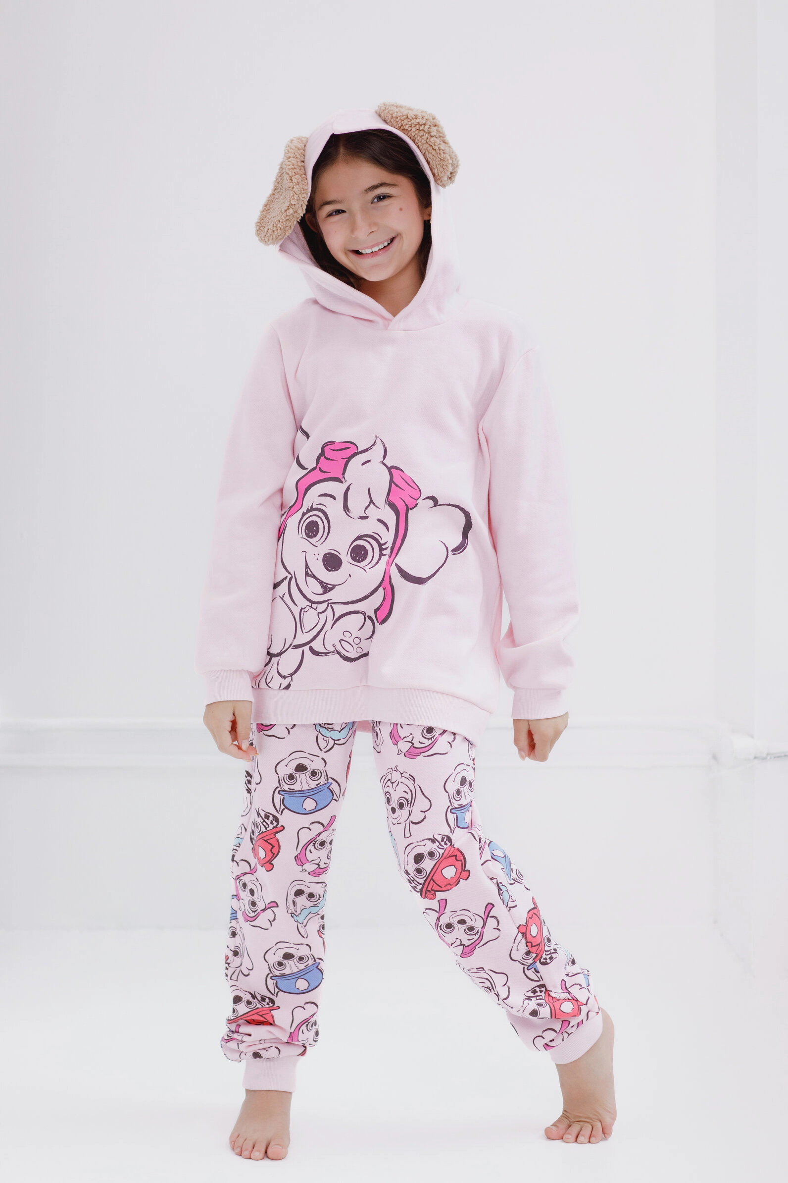 Paw Patrol Girls' Cosplay Fleece Hoodie and Jogger Set