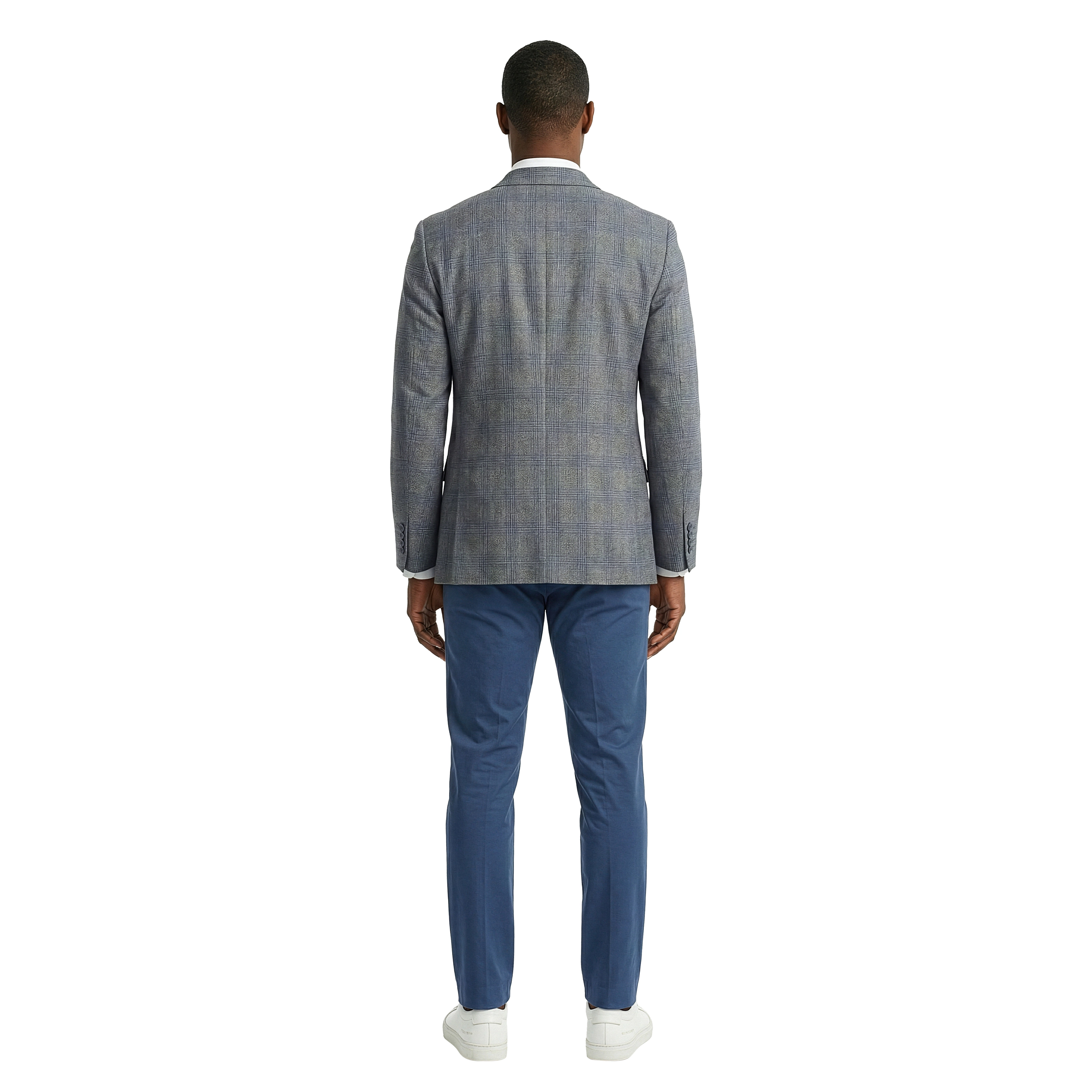 ZeGarie Mens Regular Fit Plaid Sport Coat