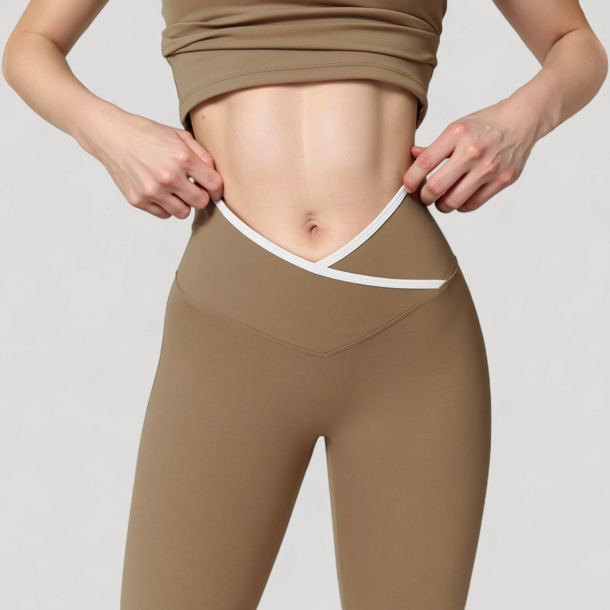 Anna-Kaci Women's Flare Leg Yoga Pants with Crossover High Waistband and Four-Way Stretch Fabric
