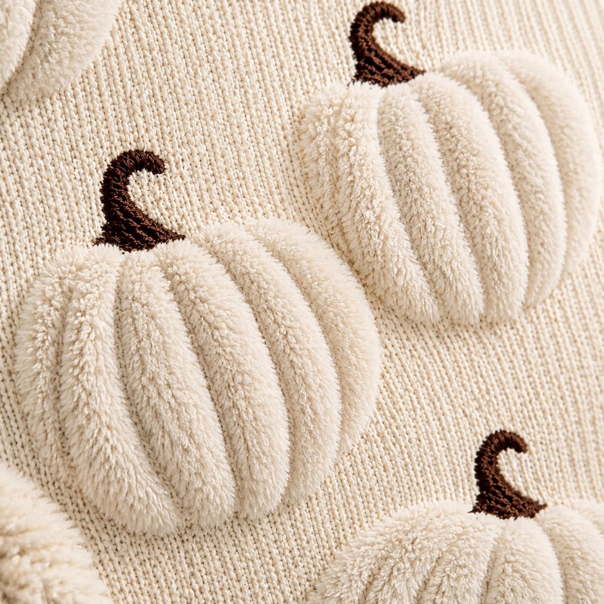 Alilang Fall Thanksgiving Tufted Pumpkin Pattern Decorative Throw Pillow Cover
