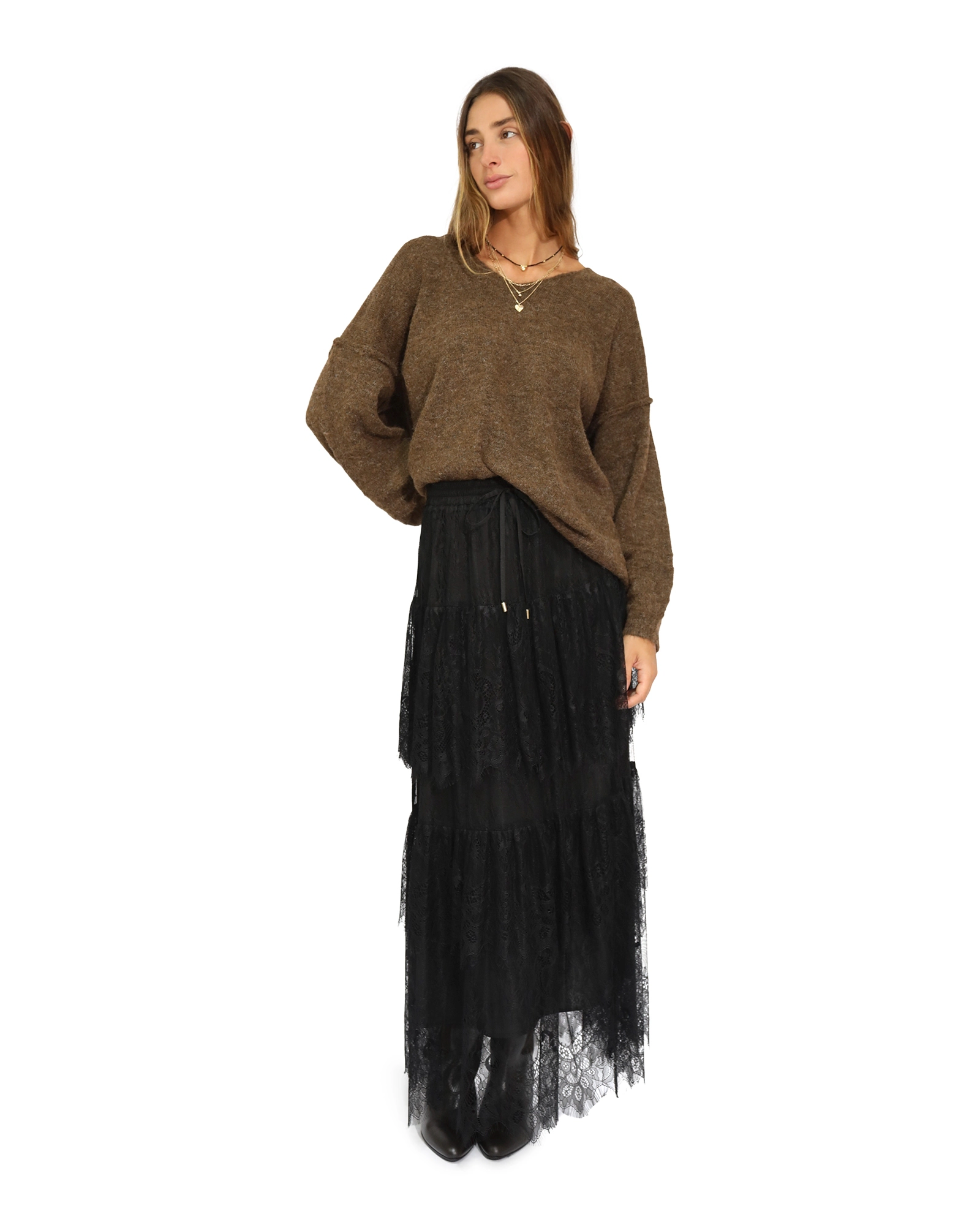Belle & Bloom Dreamy Days Lace Tiered Skirt