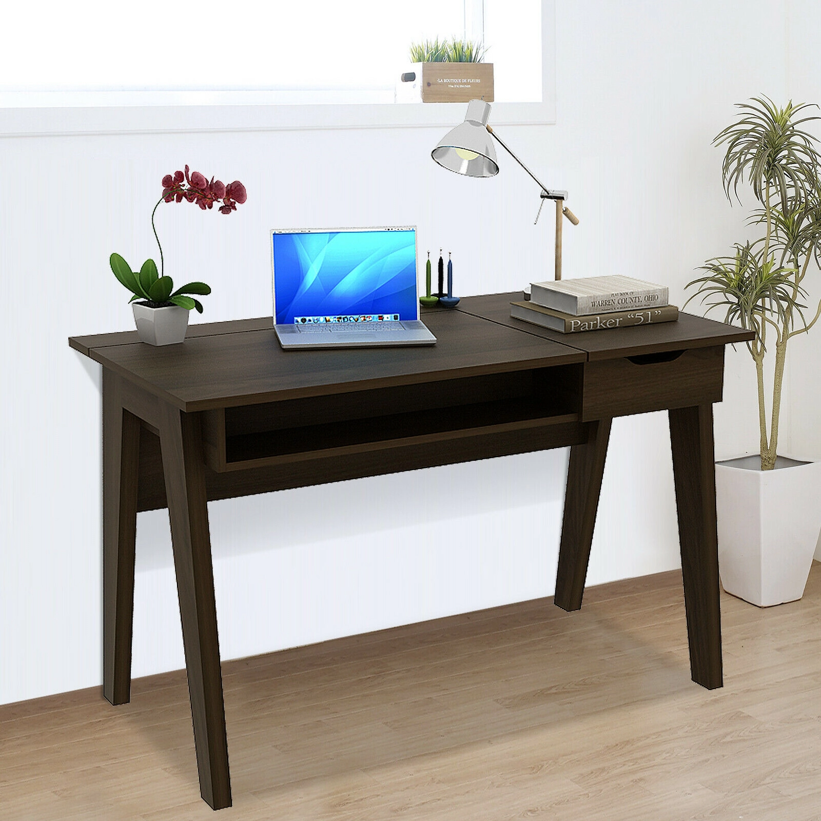 LJG Dressing Table with Flip Mirror and Storage Drawer