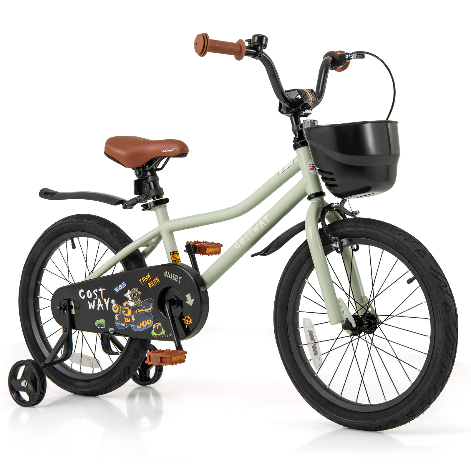 LJG Kids Bike Adjustable with Training Wheels