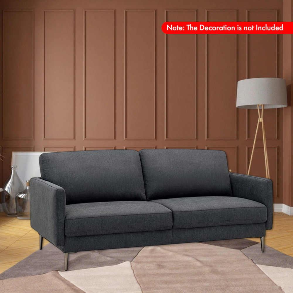 Hivvago Contemporary Loveseat Sofa with Plush Back Cushions for Enhanced Comfort