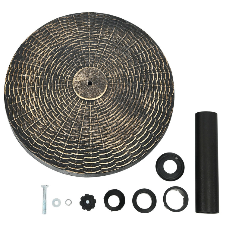 Hivvago 27 Lbs Patio Market Umbrella Base Stand
