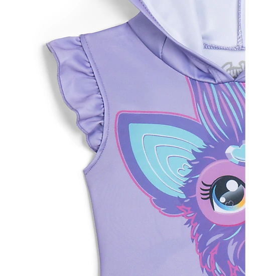 Furby Girls' Cosplay Hooded Tutu Dress