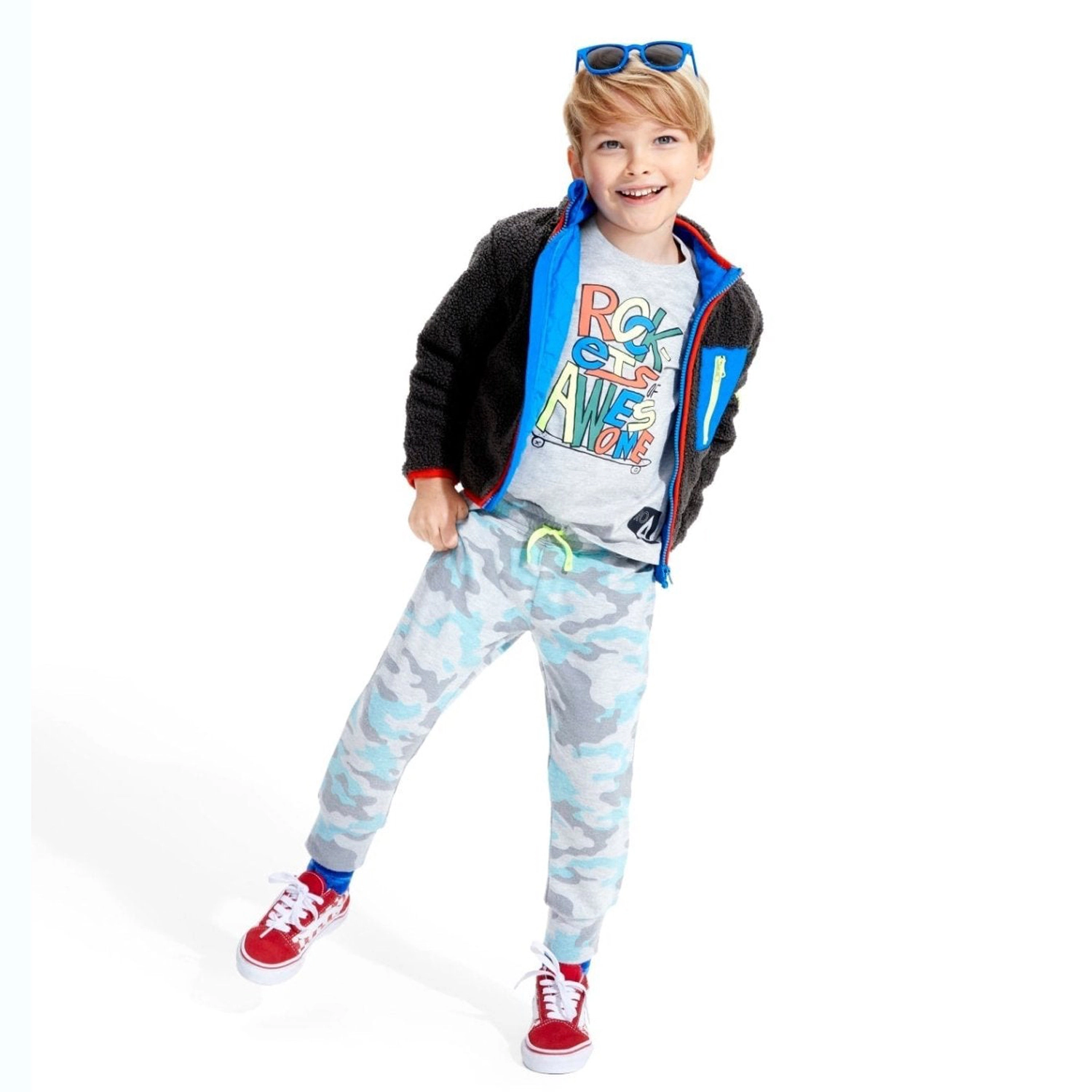 Rockets Of Awesome Skateboard Tee for Boys