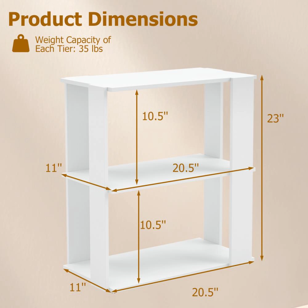 Hivvago 3-Tier Shoe Rack Set of 2 with Stackable Design and Anti-Tipping Device for Closet