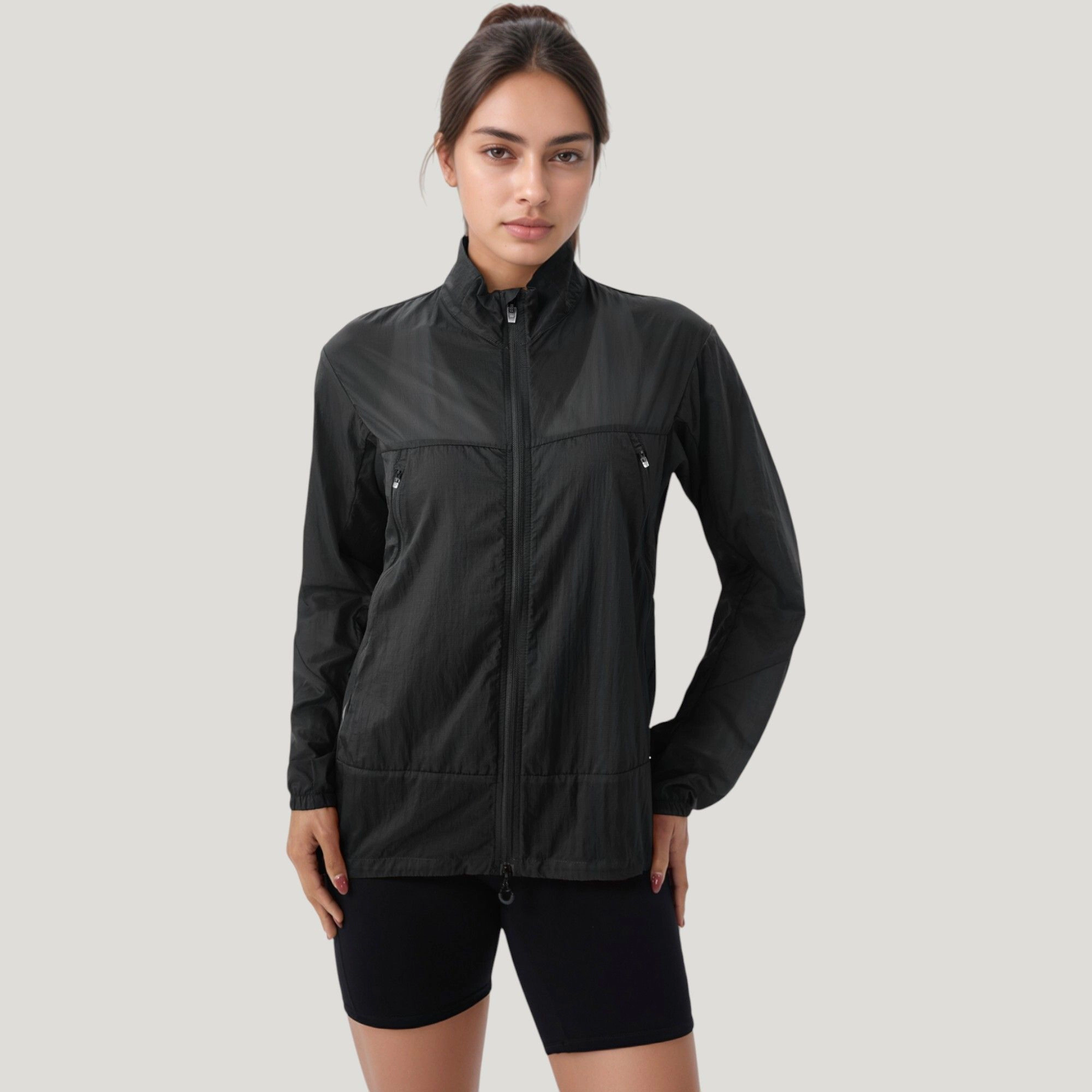 Anna-Kaci Women's Full-Zip Sun Protection Jacket with Long Sleeves and High Neck