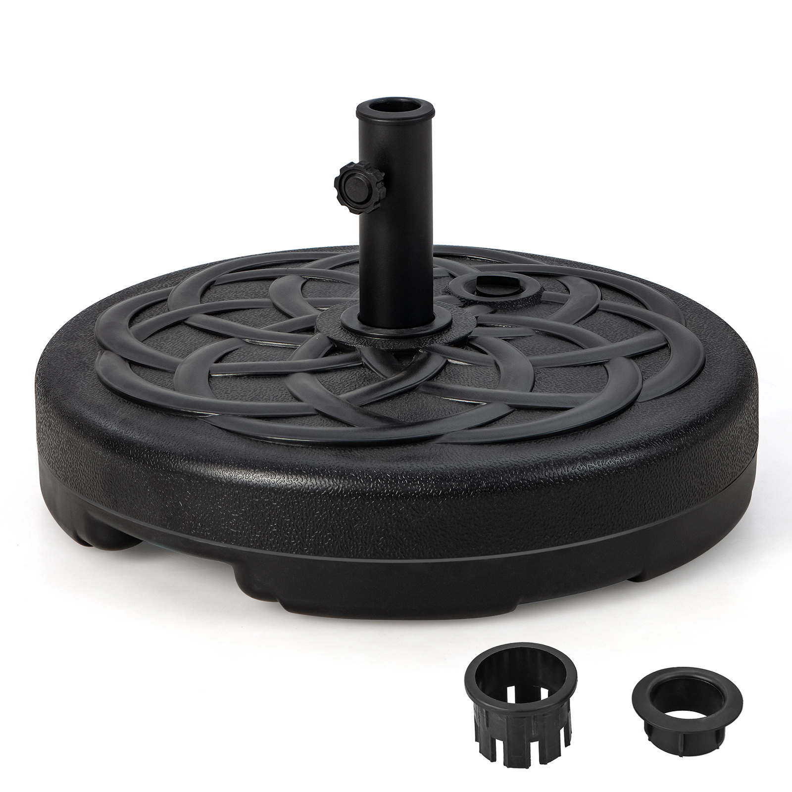 Slickblue Outdoor Umbrella Base Stand with HDPE Reservoir for 10 Ft Umbrellas