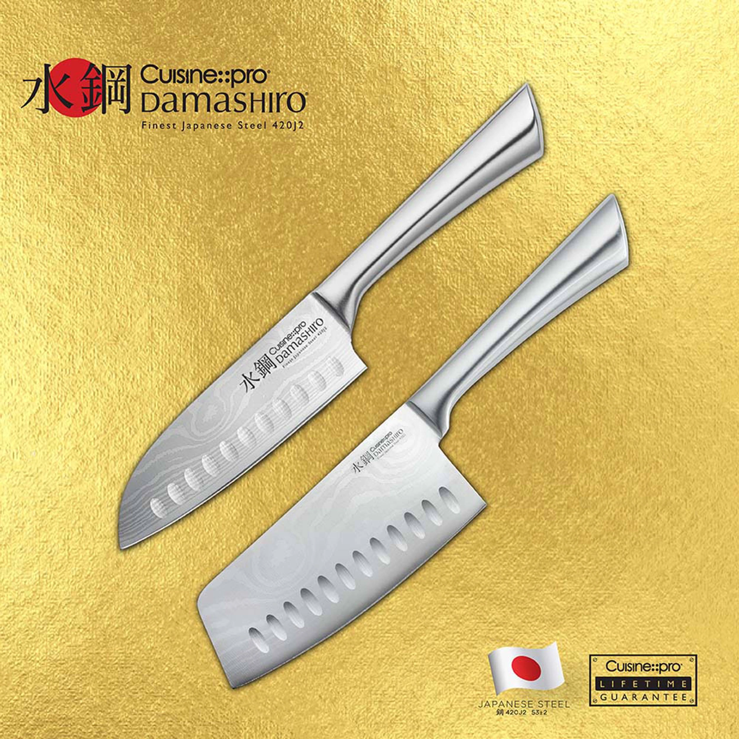Cuisine::pro® Damashiro® 'Try Me' Mini Santoku And Cleaver 4.5"