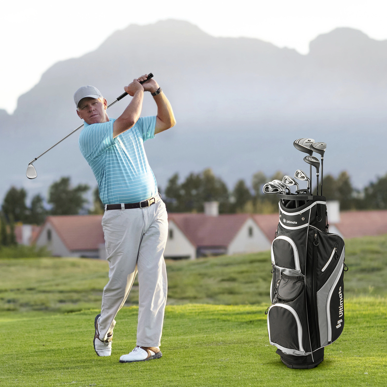 LJG Men's 9 Pieces Complete Golf Club Set
